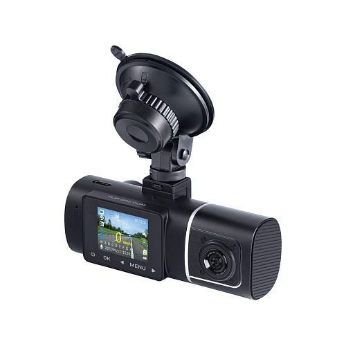 Двухканальный видеорегистратор iBOX Flip GPS Dual